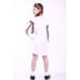 Embroidered dress for girl "Thought" White+Red